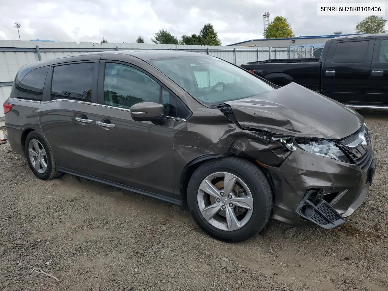 2019 Honda Odyssey Exl VIN: 5FNRL6H78KB108406 Lot: 71218354