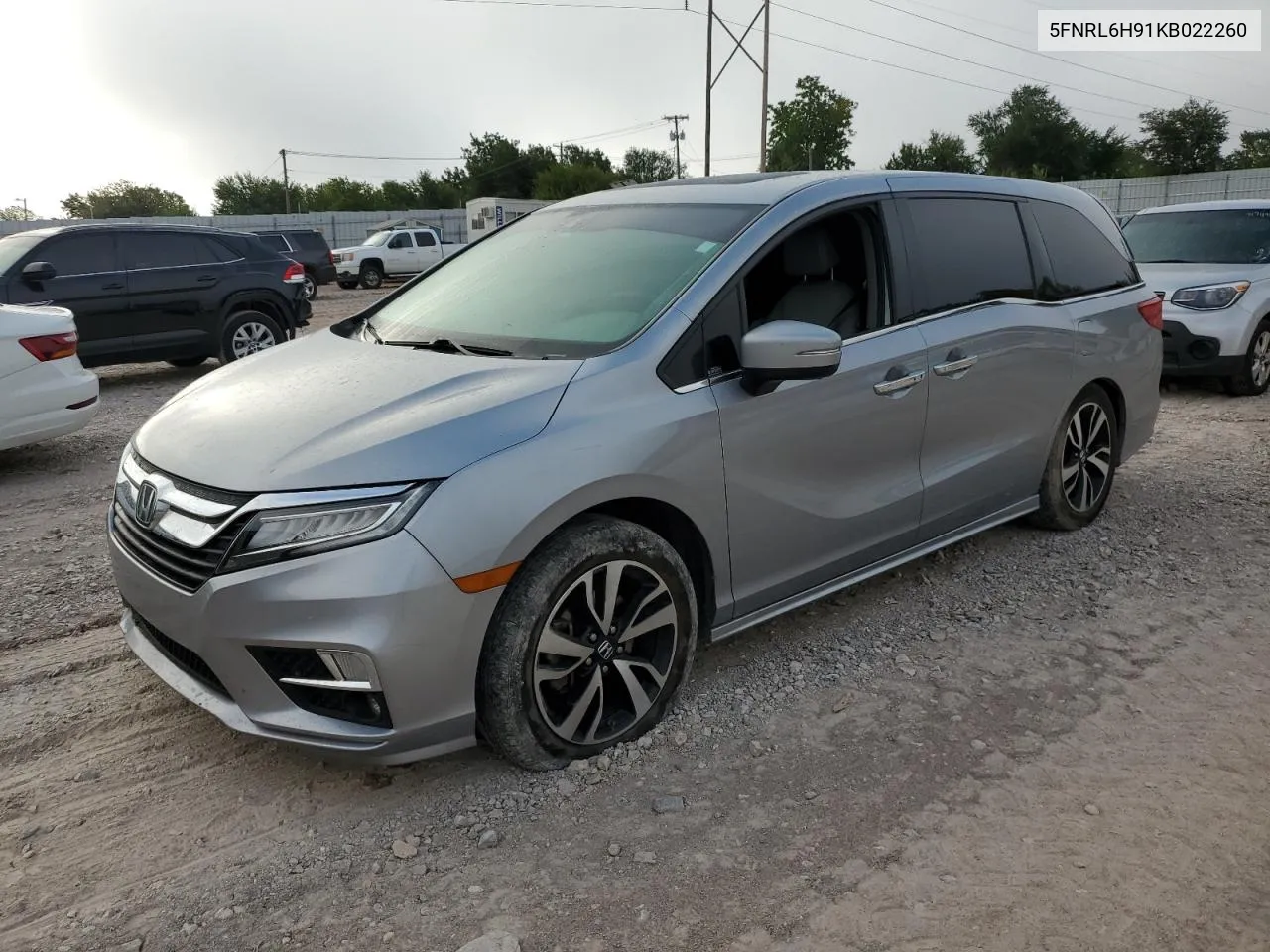 2019 Honda Odyssey Elite VIN: 5FNRL6H91KB022260 Lot: 71752314