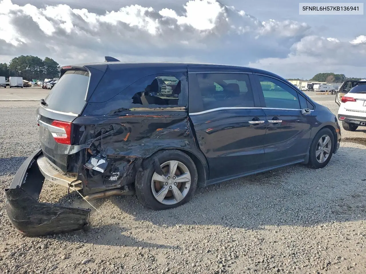 5FNRL6H57KB136941 2019 Honda Odyssey Ex