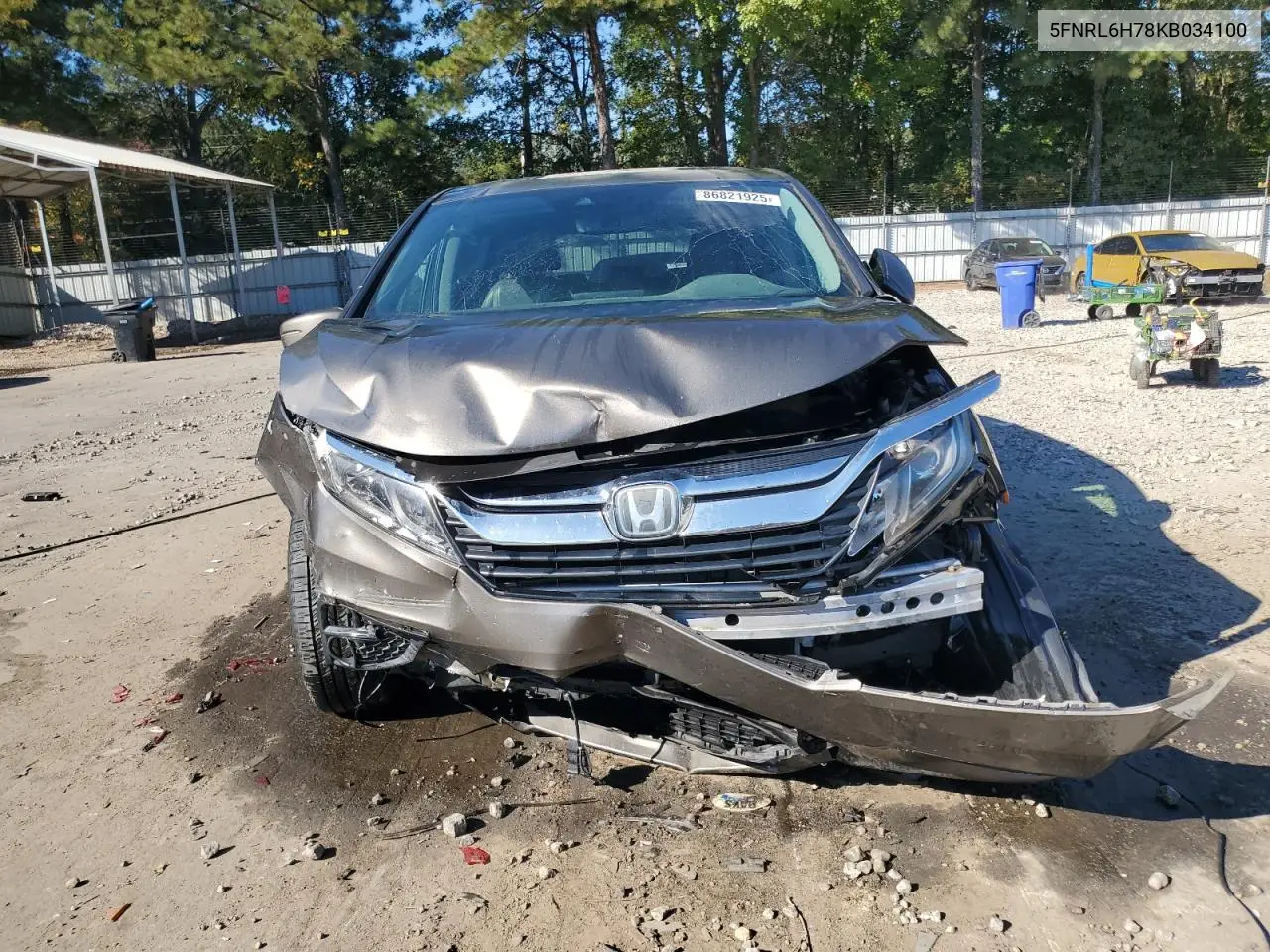 5FNRL6H78KB034100 2019 Honda Odyssey Exl