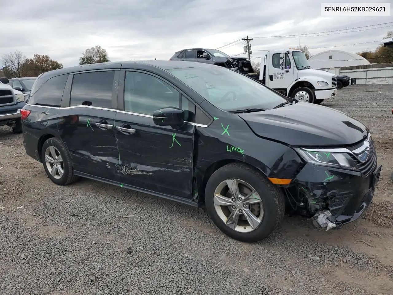 5FNRL6H52KB029621 2019 Honda Odyssey Ex