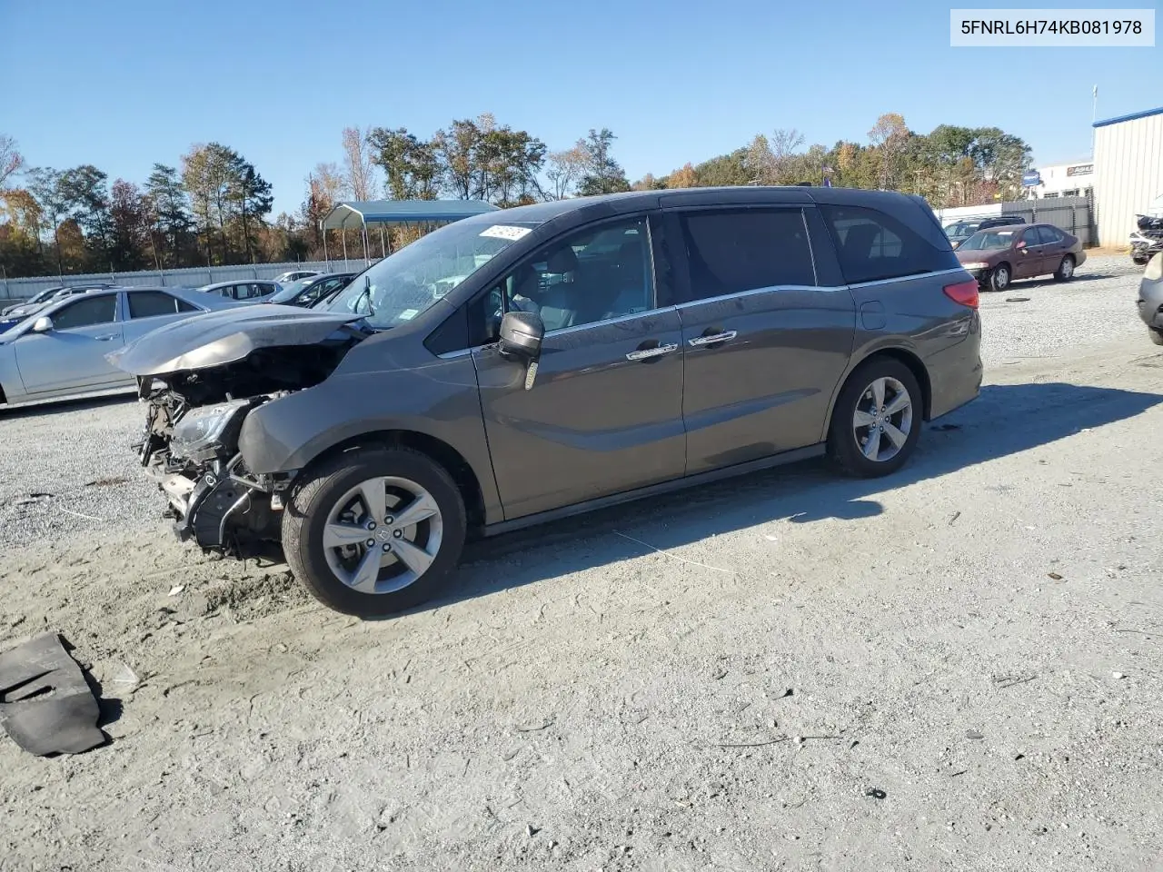 5FNRL6H74KB081978 2019 Honda Odyssey Exl