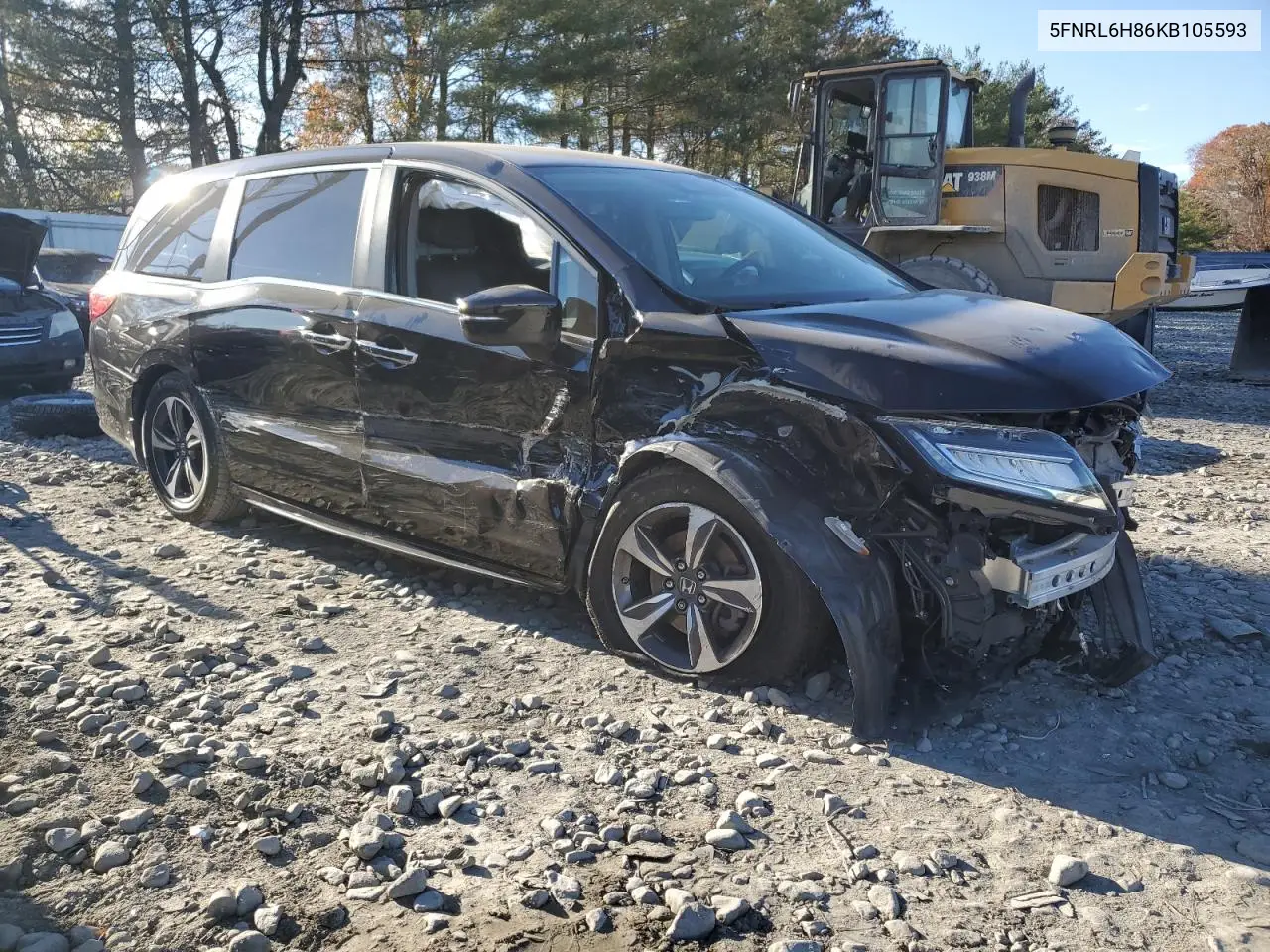 5FNRL6H86KB105593 2019 Honda Odyssey Touring