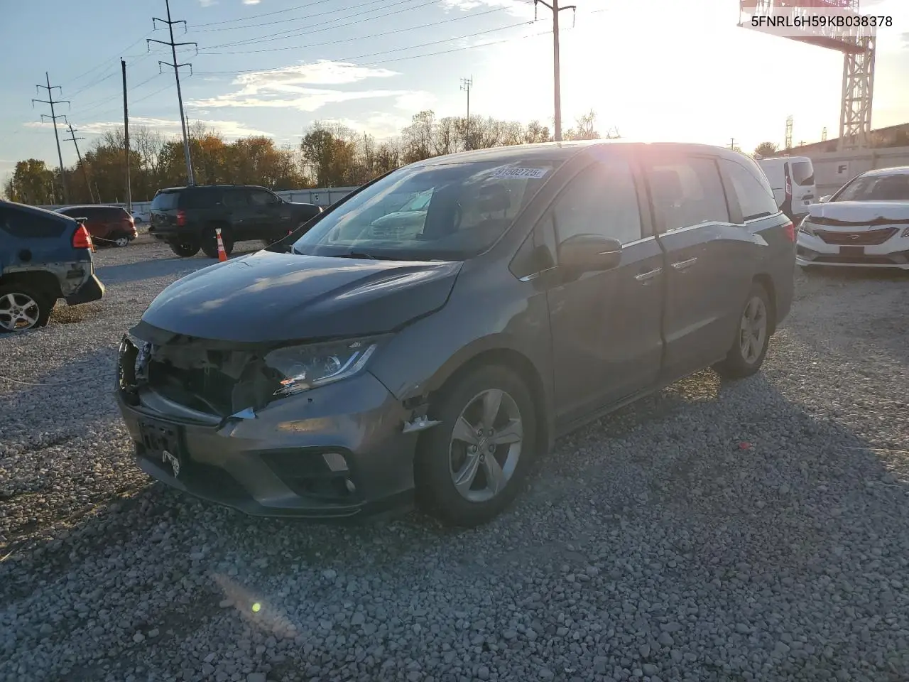 5FNRL6H59KB038378 2019 Honda Odyssey Ex