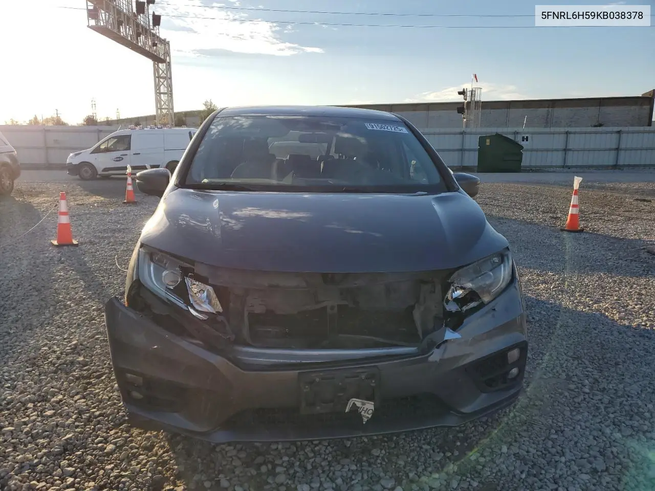 5FNRL6H59KB038378 2019 Honda Odyssey Ex