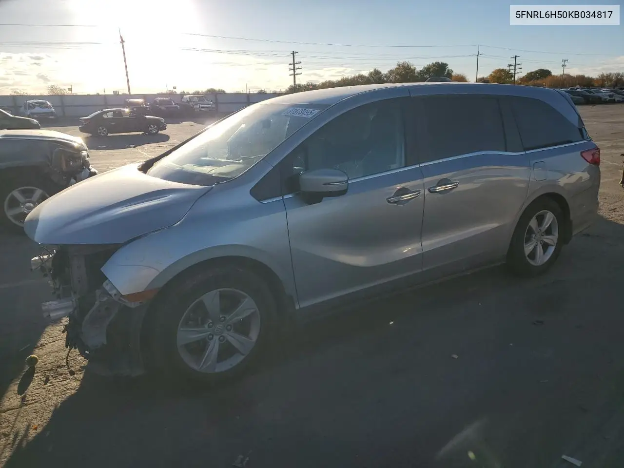 5FNRL6H50KB034817 2019 Honda Odyssey Ex
