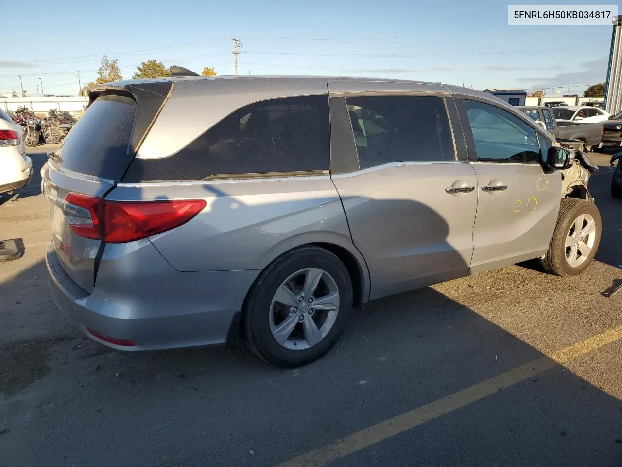 5FNRL6H50KB034817 2019 Honda Odyssey Ex