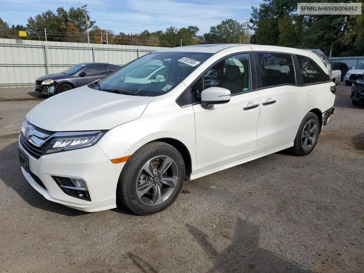 5FNRL6H85KB006862 2019 Honda Odyssey Touring