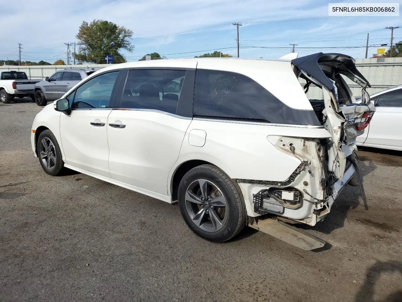5FNRL6H85KB006862 2019 Honda Odyssey Touring