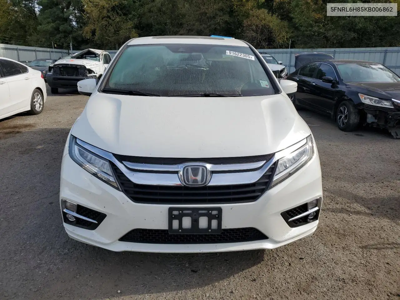 5FNRL6H85KB006862 2019 Honda Odyssey Touring