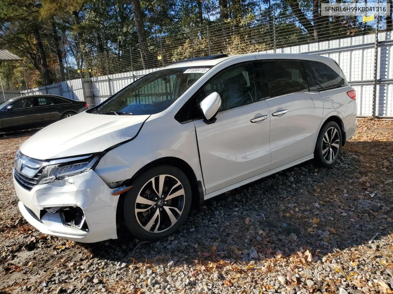 5FNRL6H99KB041316 2019 Honda Odyssey Elite