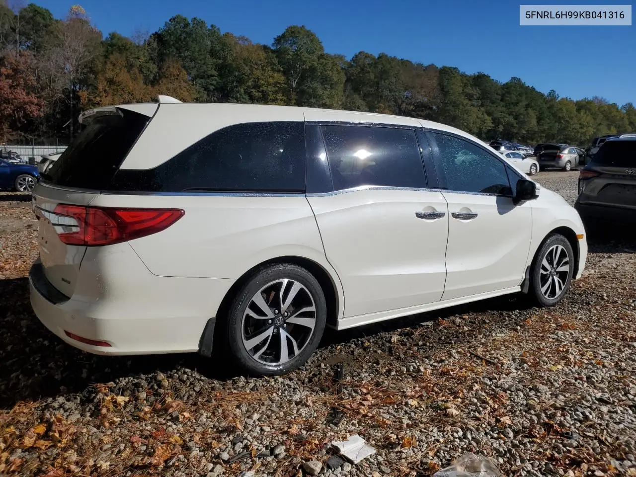 5FNRL6H99KB041316 2019 Honda Odyssey Elite