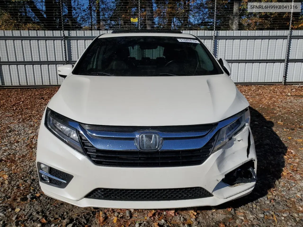 5FNRL6H99KB041316 2019 Honda Odyssey Elite