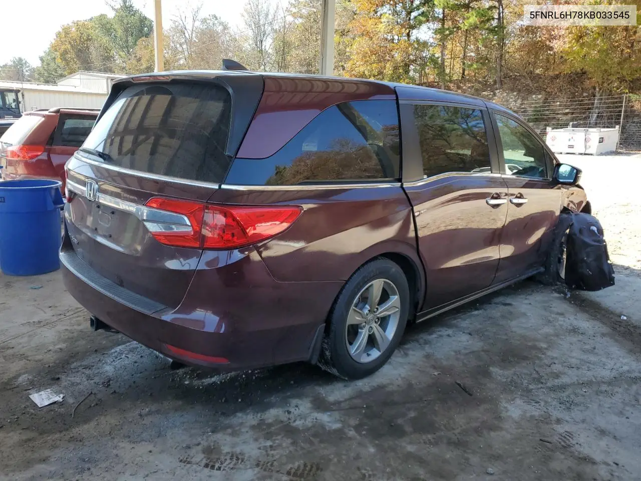 5FNRL6H78KB033545 2019 Honda Odyssey Exl