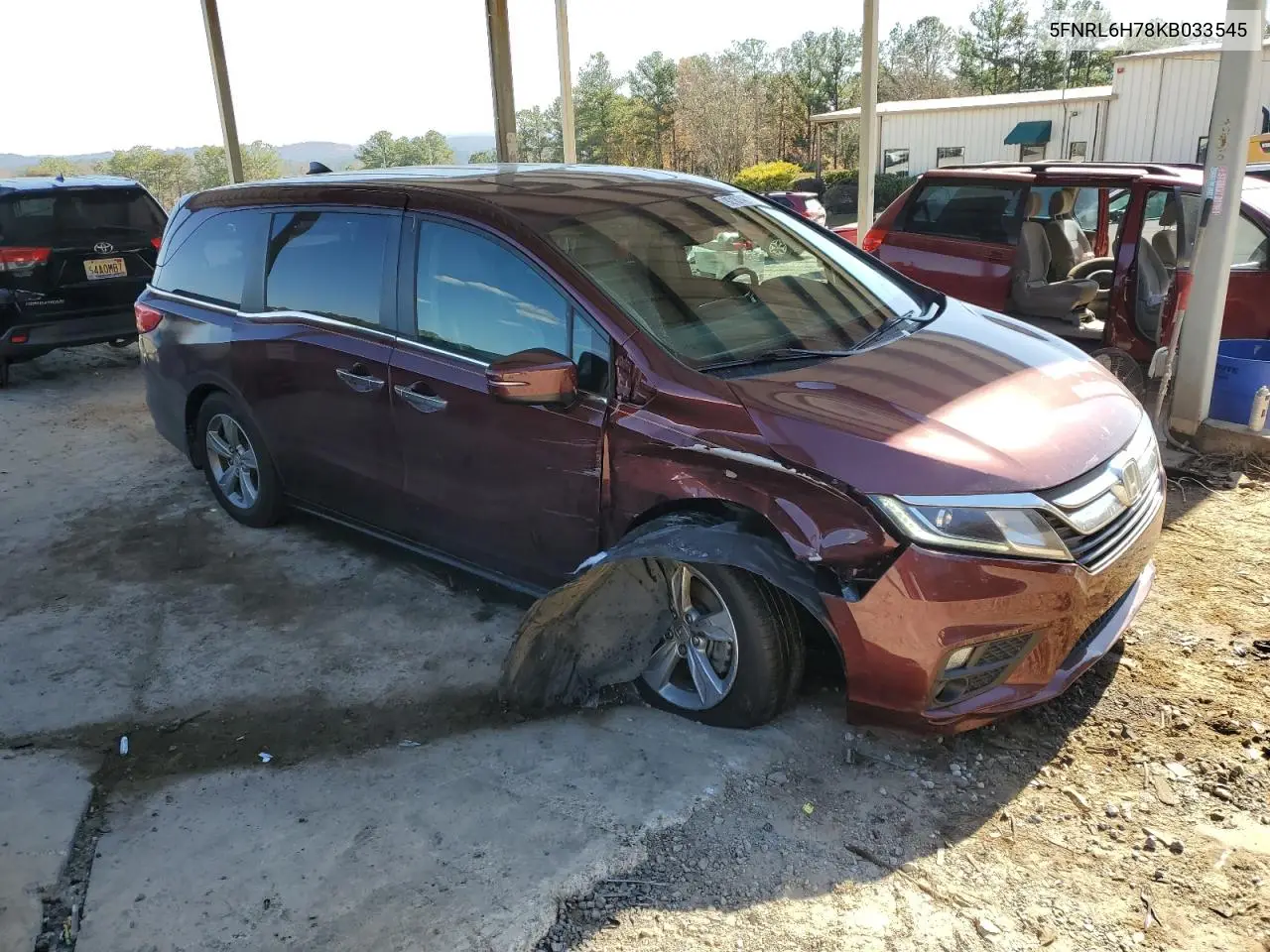 5FNRL6H78KB033545 2019 Honda Odyssey Exl