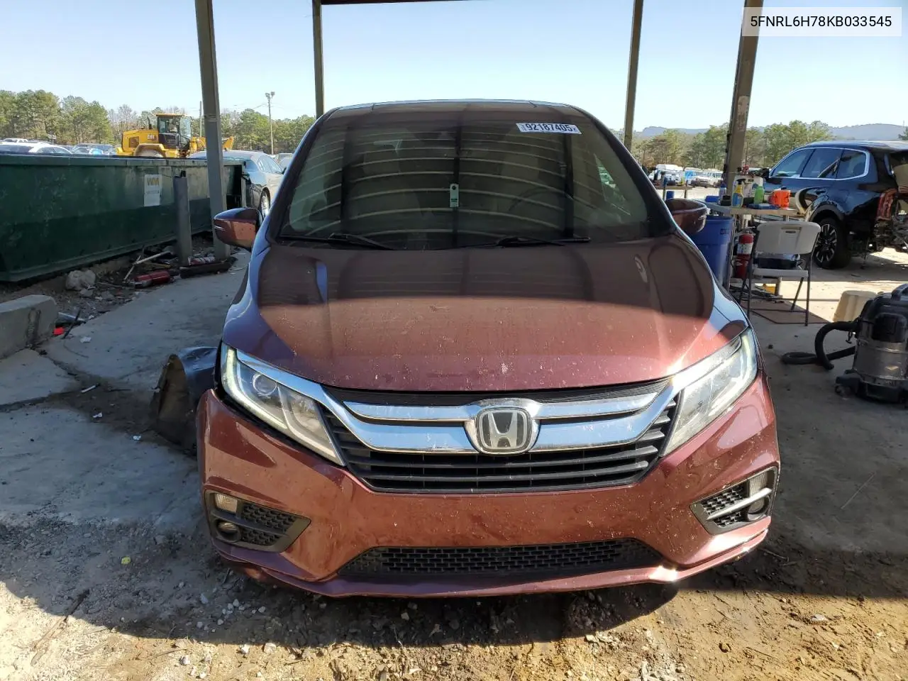5FNRL6H78KB033545 2019 Honda Odyssey Exl