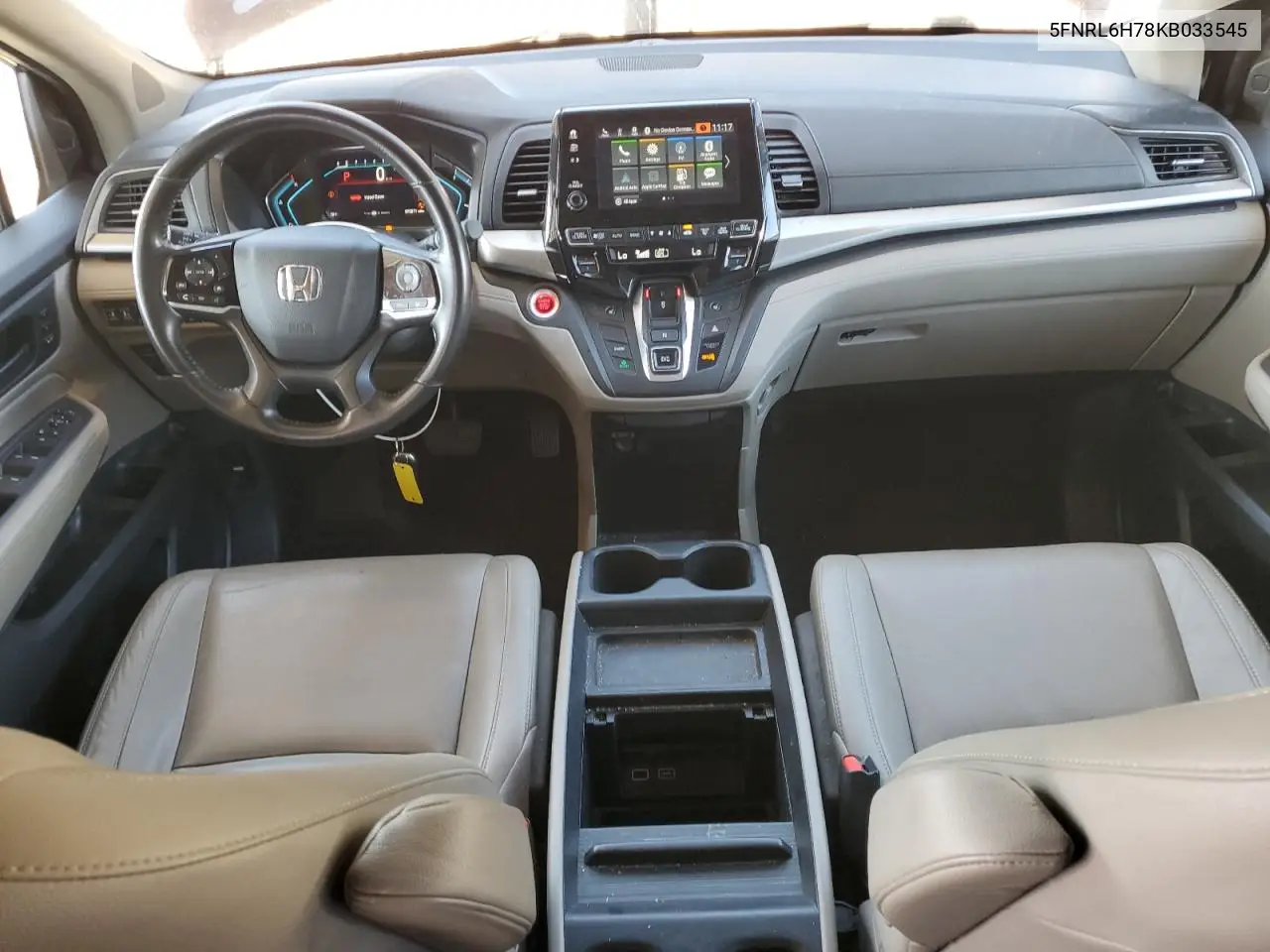 5FNRL6H78KB033545 2019 Honda Odyssey Exl