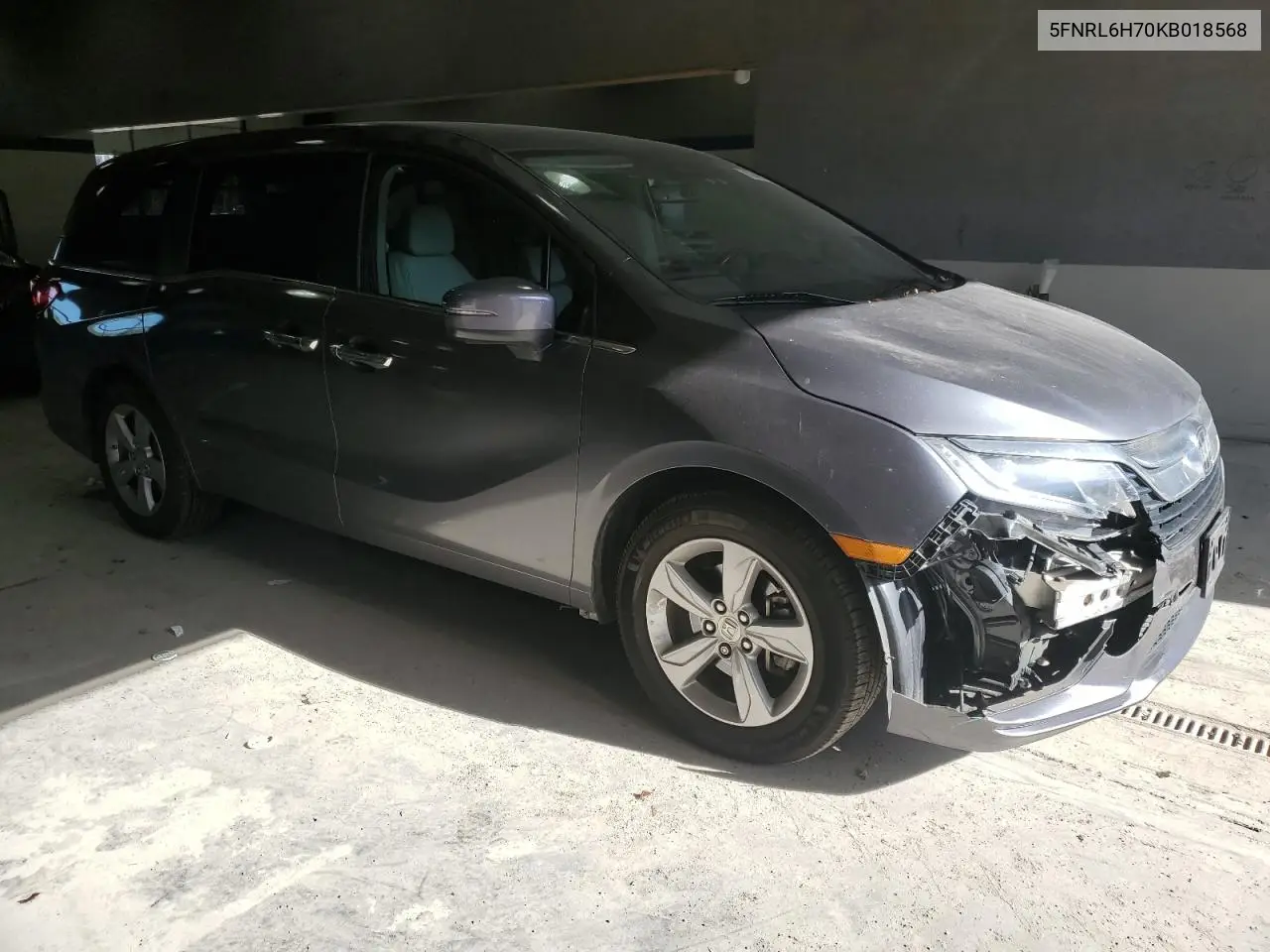 5FNRL6H70KB018568 2019 Honda Odyssey Exl