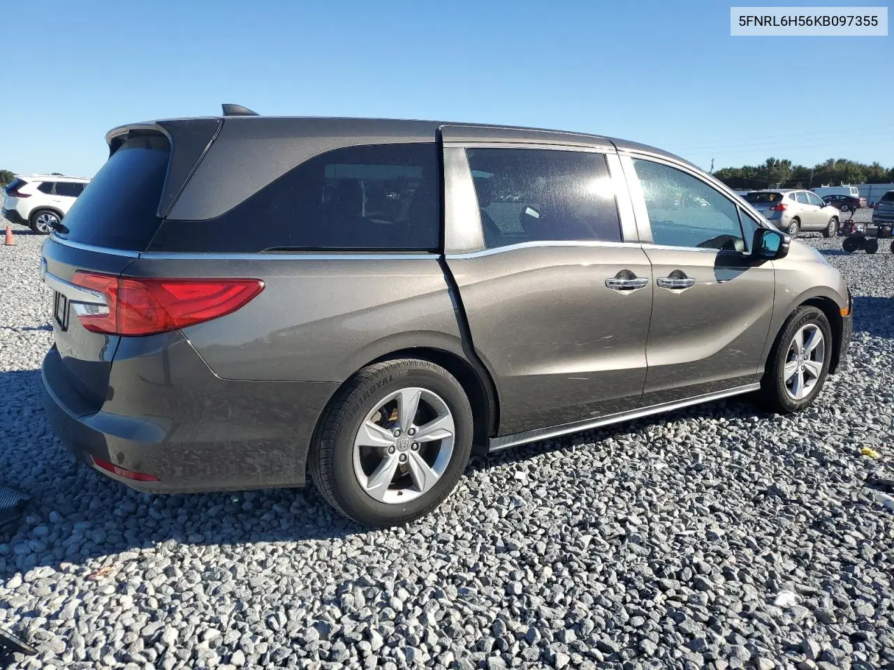 5FNRL6H56KB097355 2019 Honda Odyssey Ex