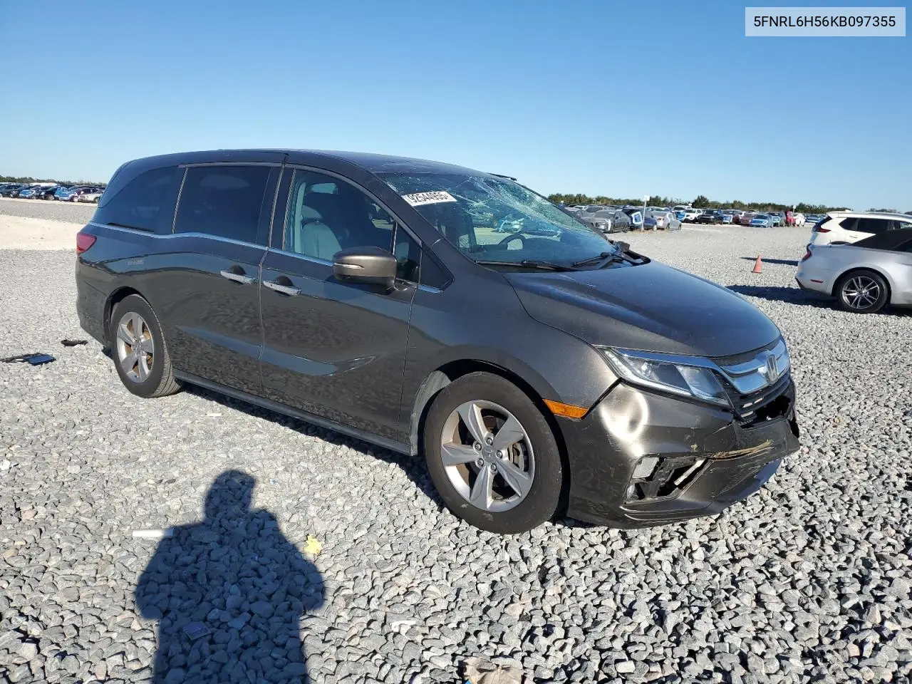 5FNRL6H56KB097355 2019 Honda Odyssey Ex