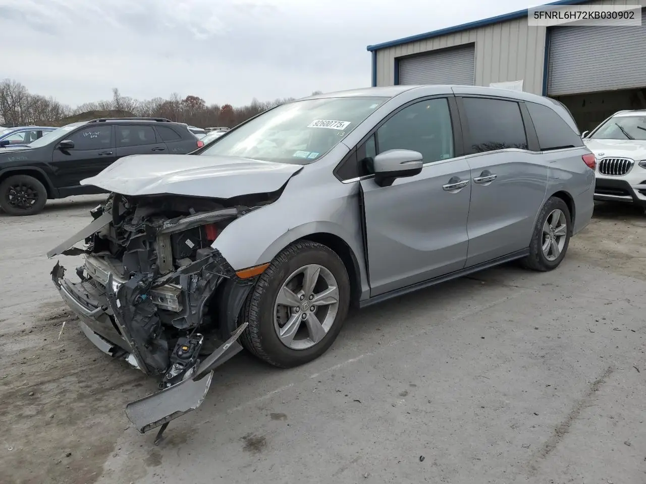 5FNRL6H72KB030902 2019 Honda Odyssey Exl