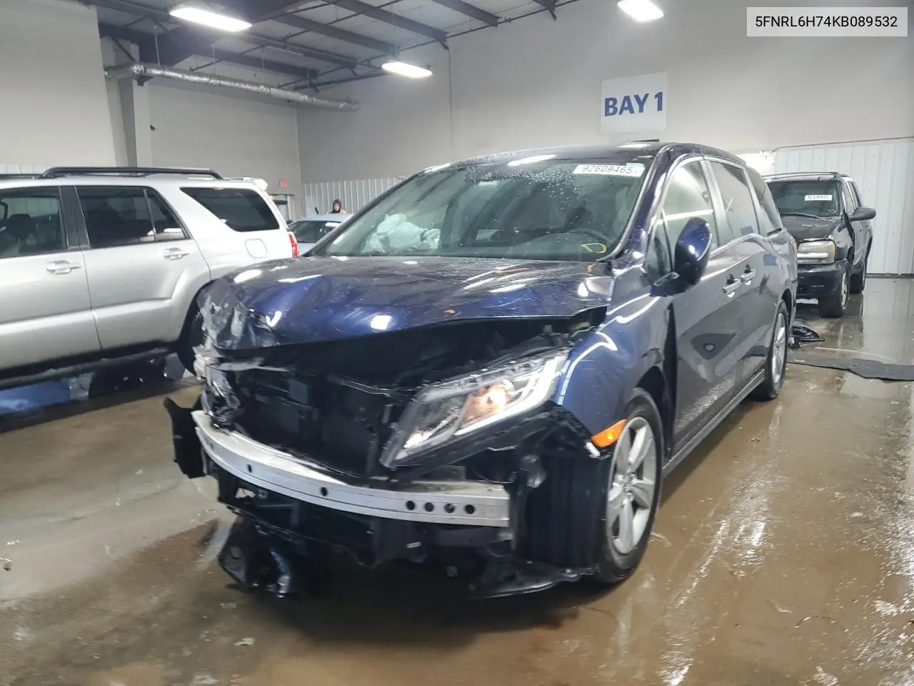 5FNRL6H74KB089532 2019 Honda Odyssey Exl