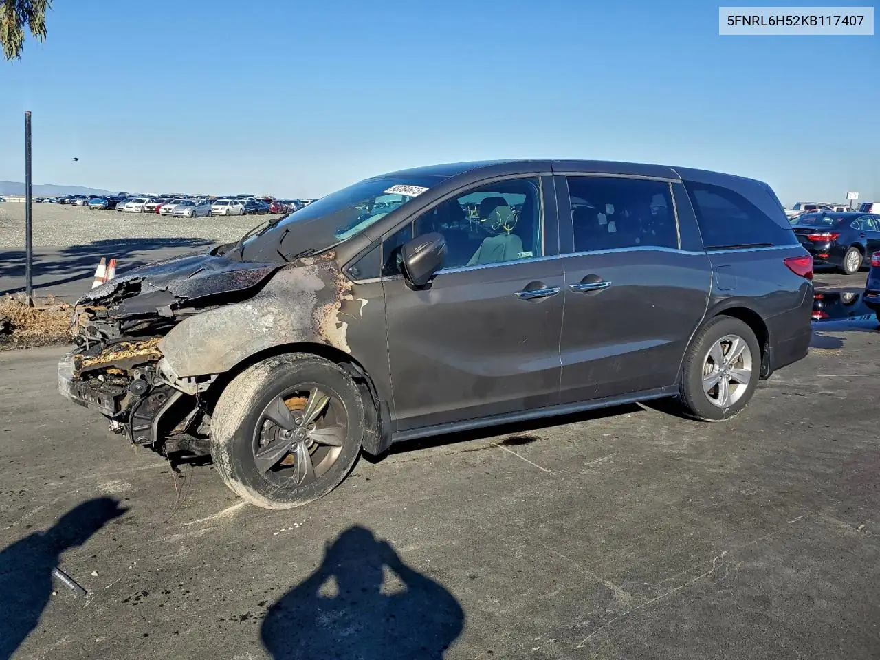 5FNRL6H52KB117407 2019 Honda Odyssey Ex