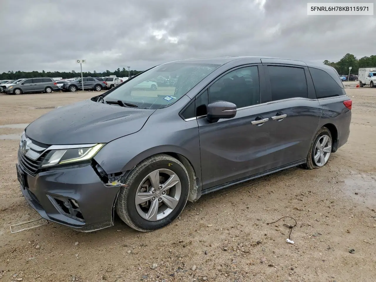 5FNRL6H78KB115971 2019 Honda Odyssey Exl
