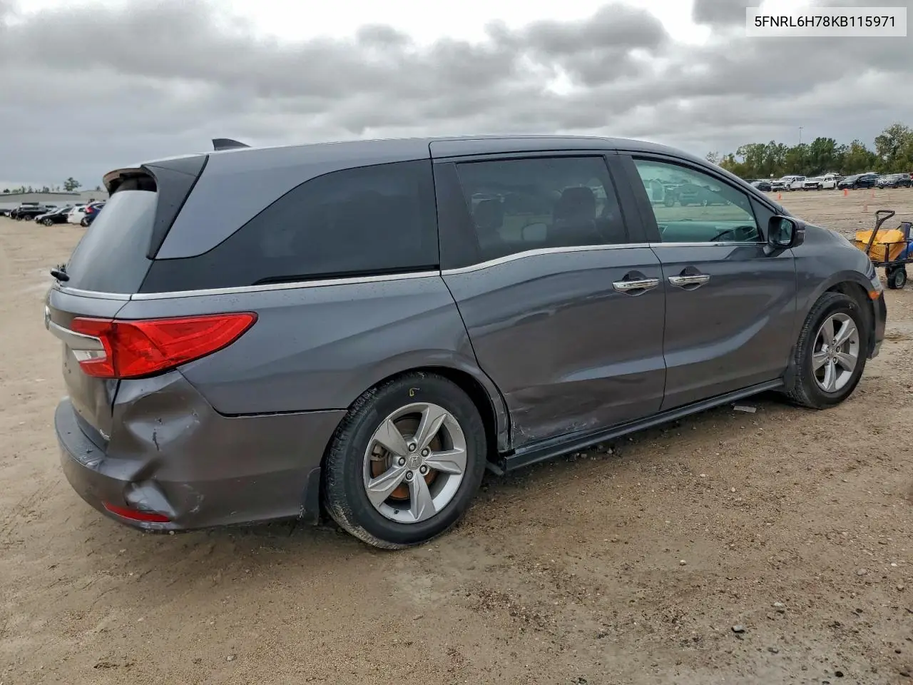 5FNRL6H78KB115971 2019 Honda Odyssey Exl