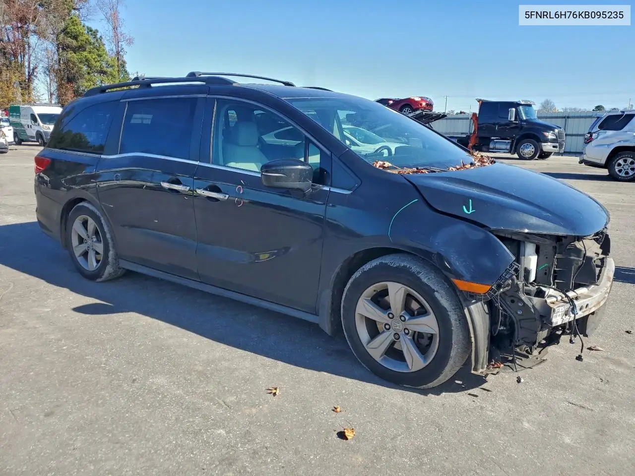 5FNRL6H76KB095235 2019 Honda Odyssey Exl