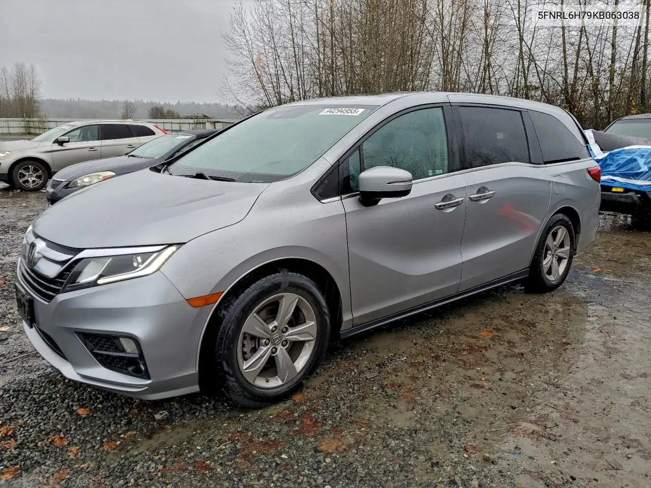 5FNRL6H79KB063038 2019 Honda Odyssey Exl
