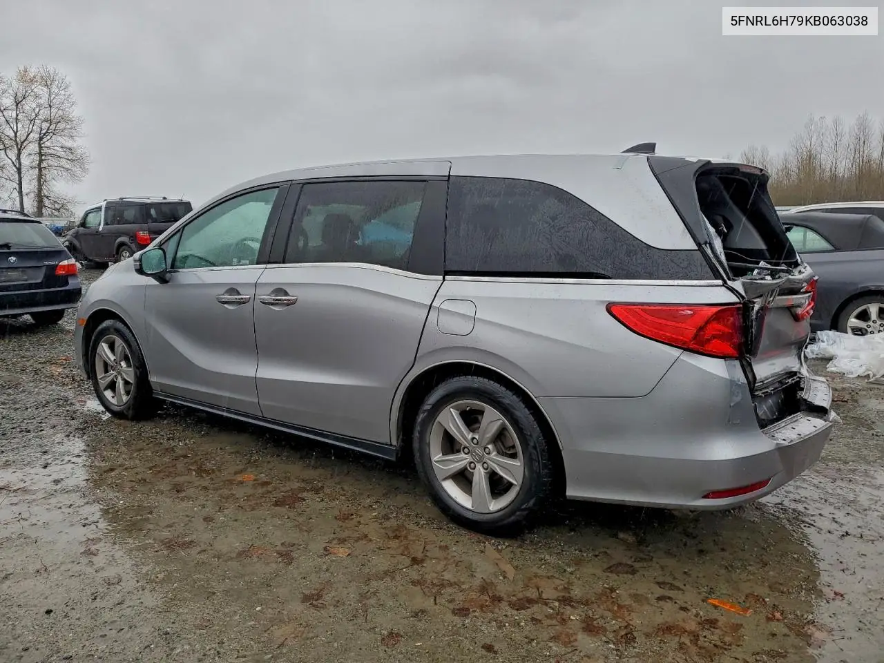 5FNRL6H79KB063038 2019 Honda Odyssey Exl