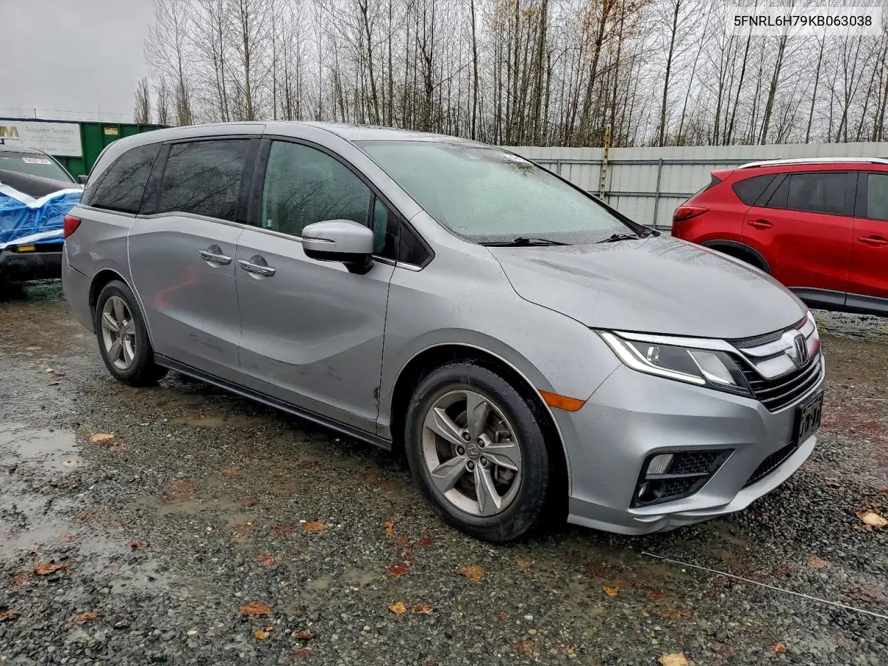 5FNRL6H79KB063038 2019 Honda Odyssey Exl