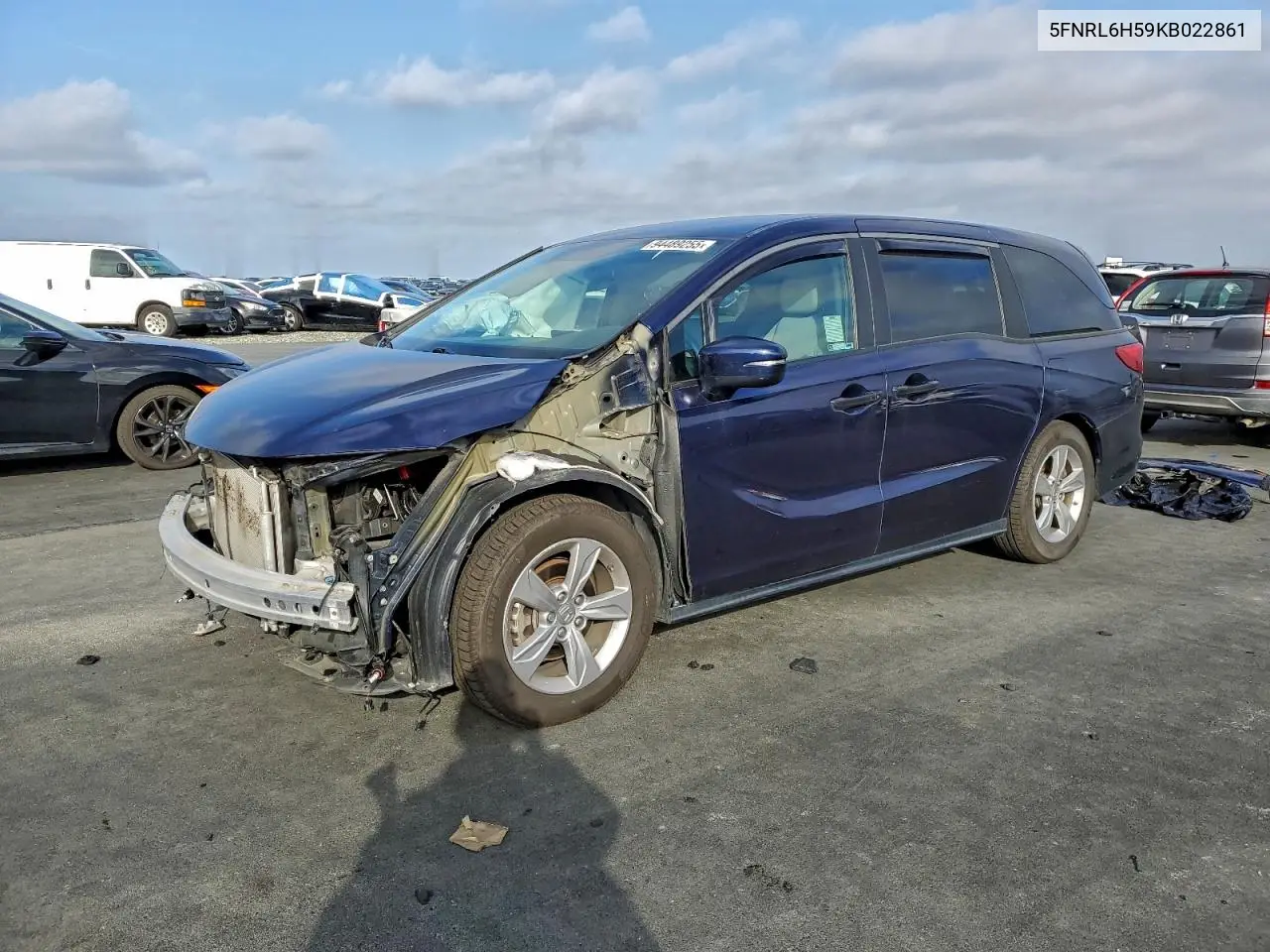 5FNRL6H59KB022861 2019 Honda Odyssey Ex