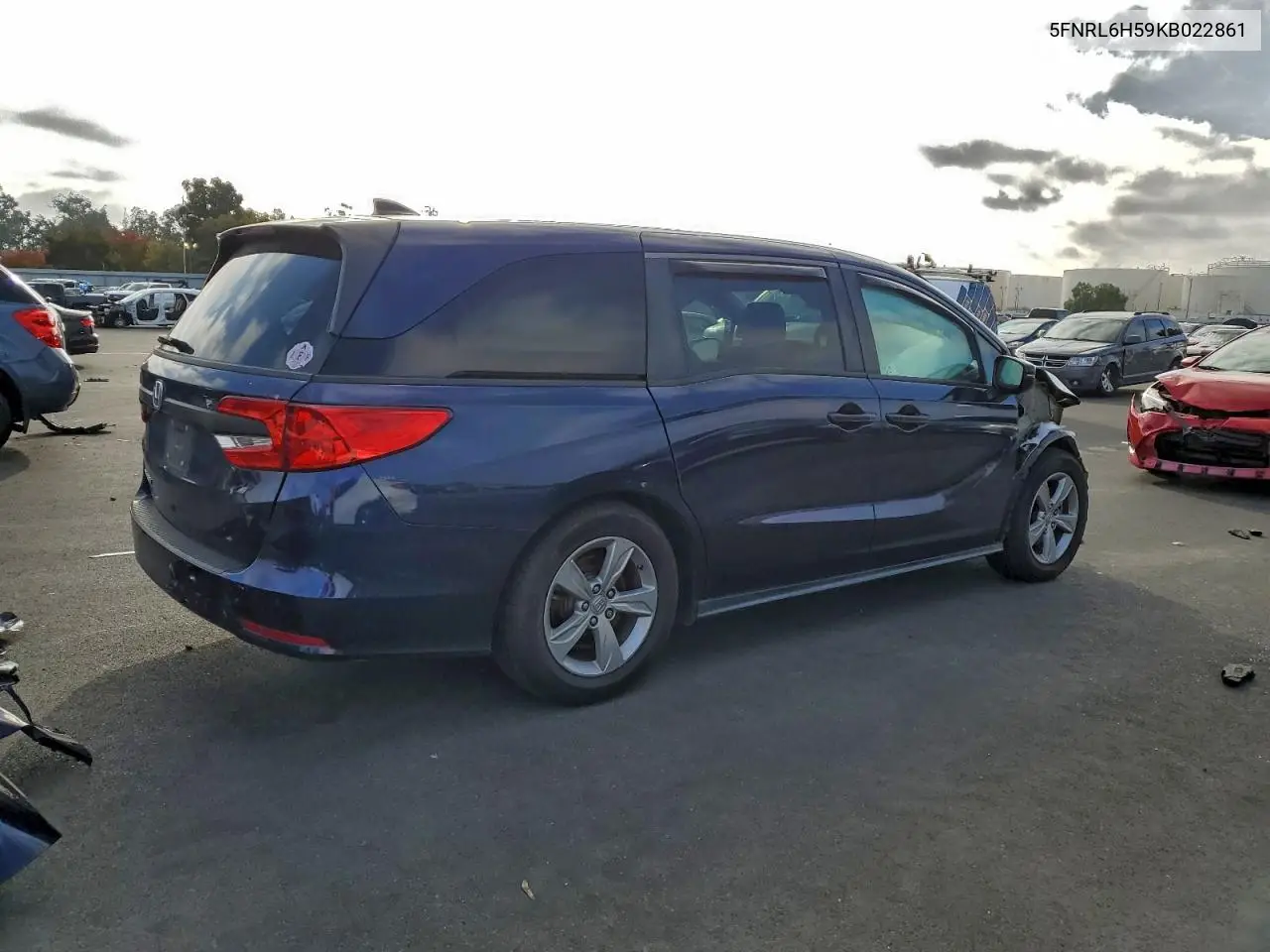 5FNRL6H59KB022861 2019 Honda Odyssey Ex