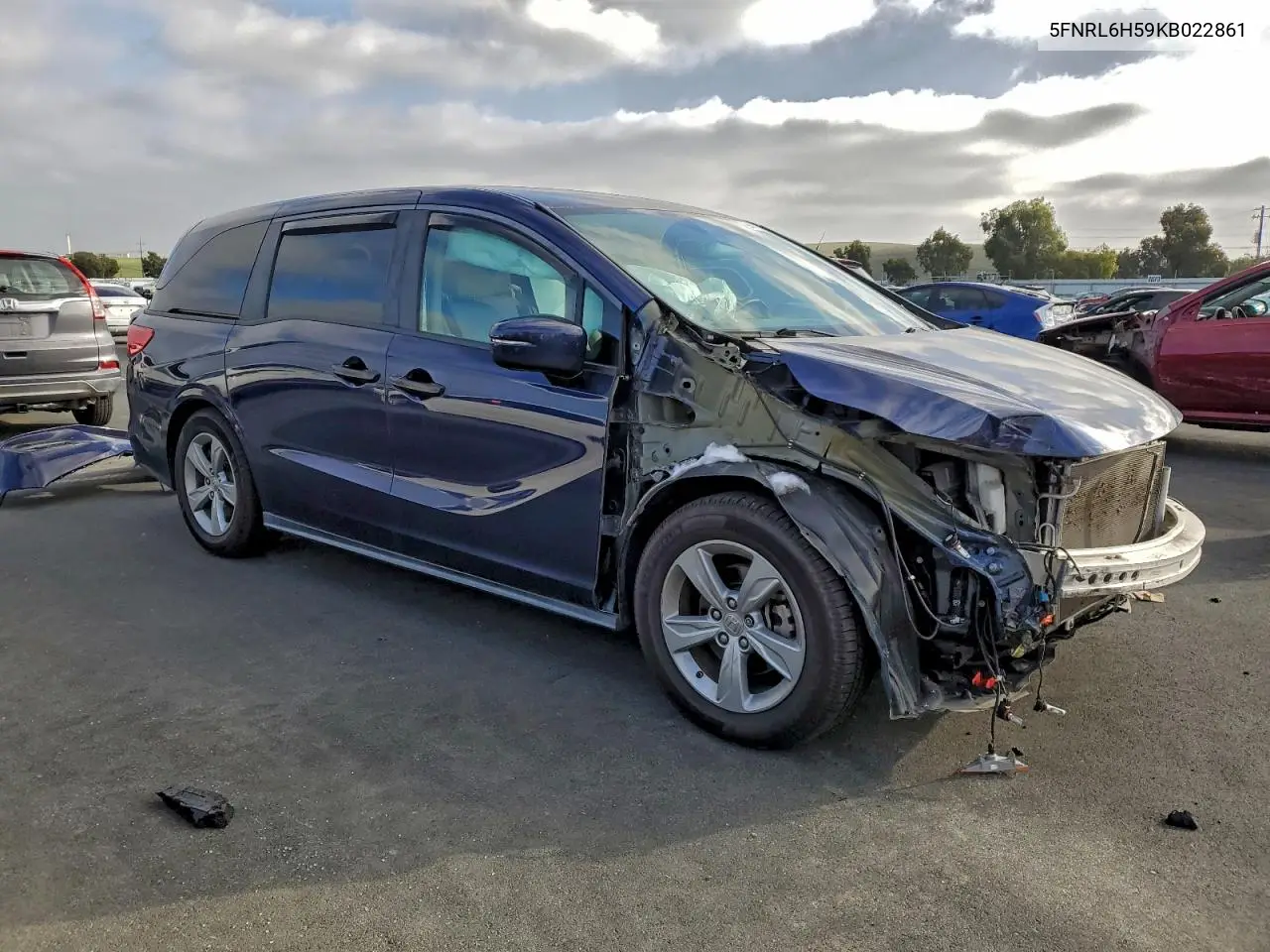5FNRL6H59KB022861 2019 Honda Odyssey Ex