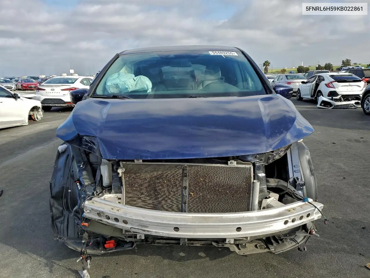 5FNRL6H59KB022861 2019 Honda Odyssey Ex