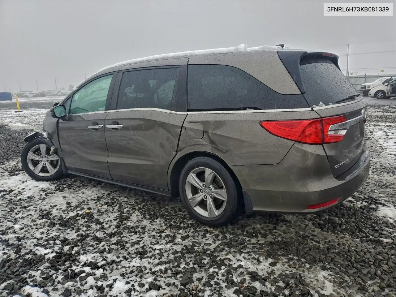 5FNRL6H73KB081339 2019 Honda Odyssey Exl