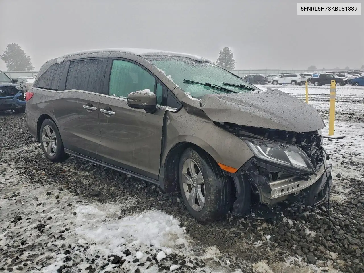 5FNRL6H73KB081339 2019 Honda Odyssey Exl