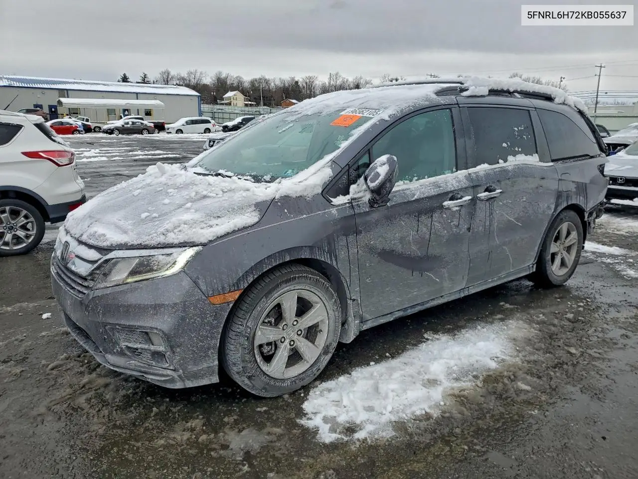 5FNRL6H72KB055637 2019 Honda Odyssey Exl