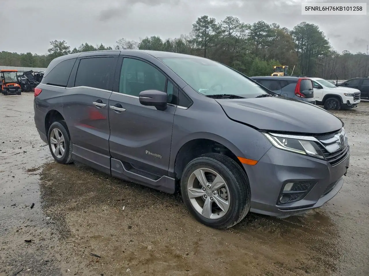 5FNRL6H76KB101258 2019 Honda Odyssey Exl