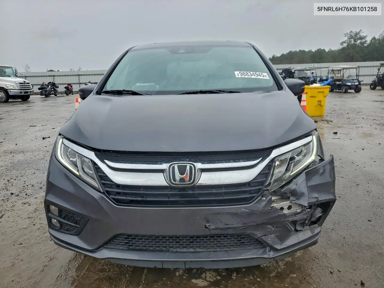 5FNRL6H76KB101258 2019 Honda Odyssey Exl