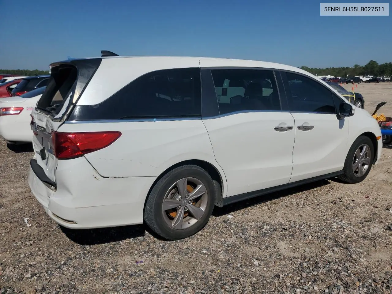 5FNRL6H55LB027511 2020 Honda Odyssey Ex