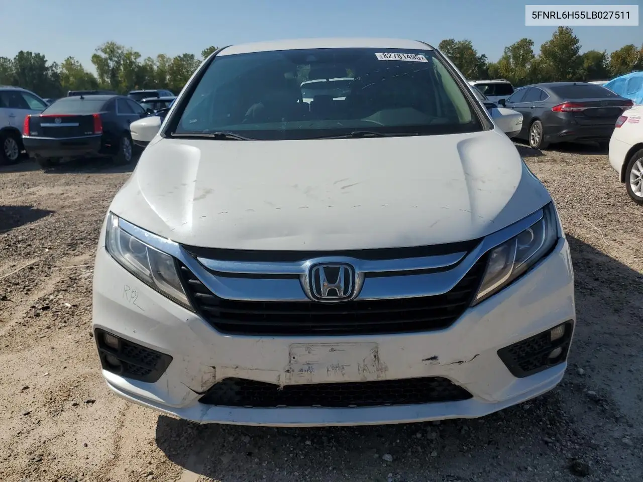 5FNRL6H55LB027511 2020 Honda Odyssey Ex