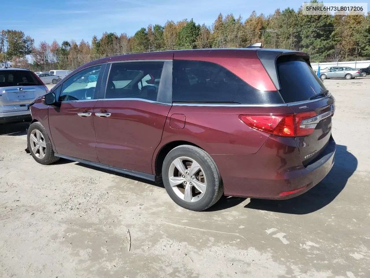 5FNRL6H73LB017206 2020 Honda Odyssey Exl