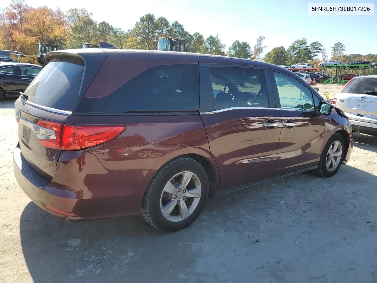5FNRL6H73LB017206 2020 Honda Odyssey Exl