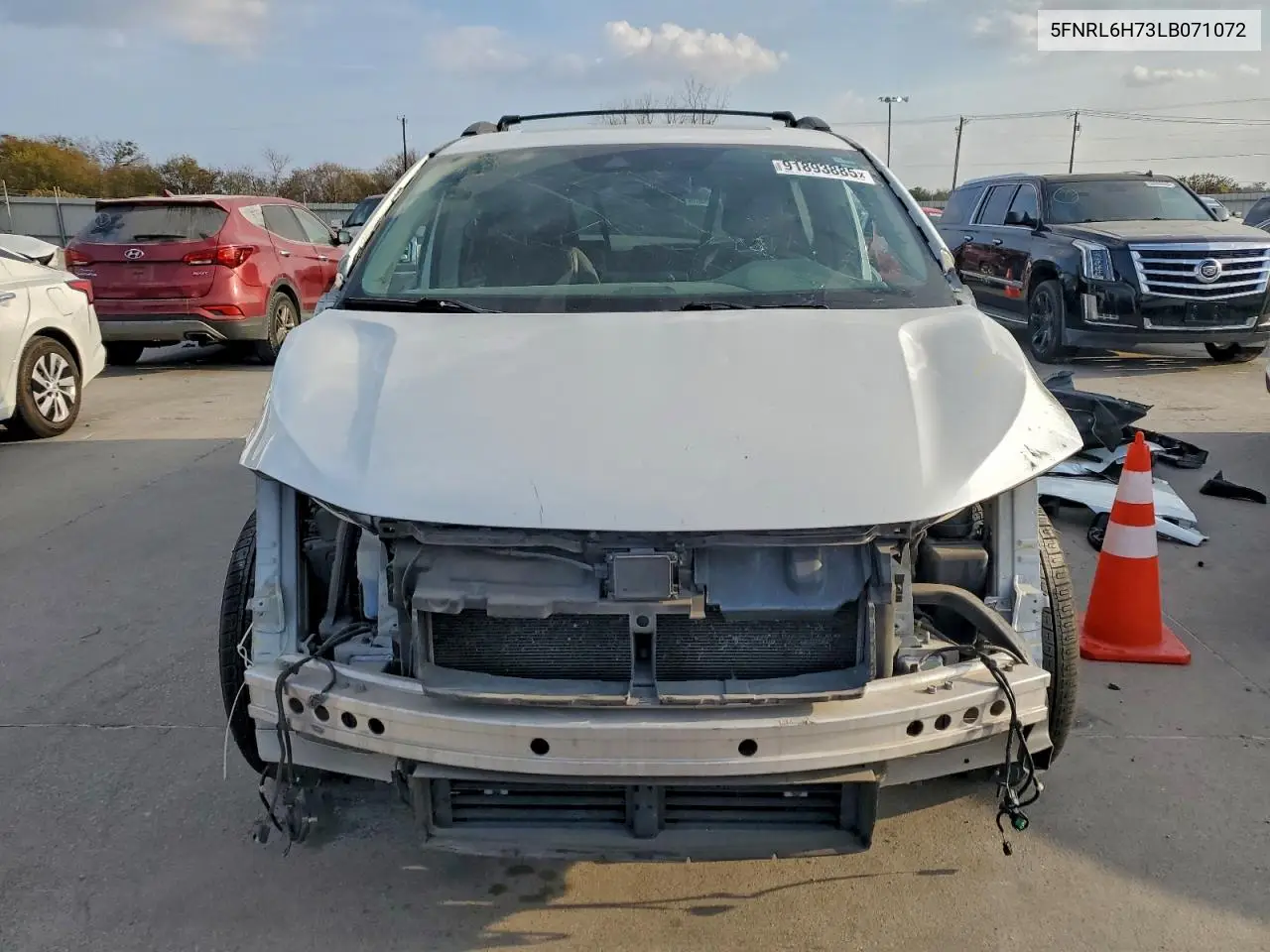 5FNRL6H73LB071072 2020 Honda Odyssey Exl
