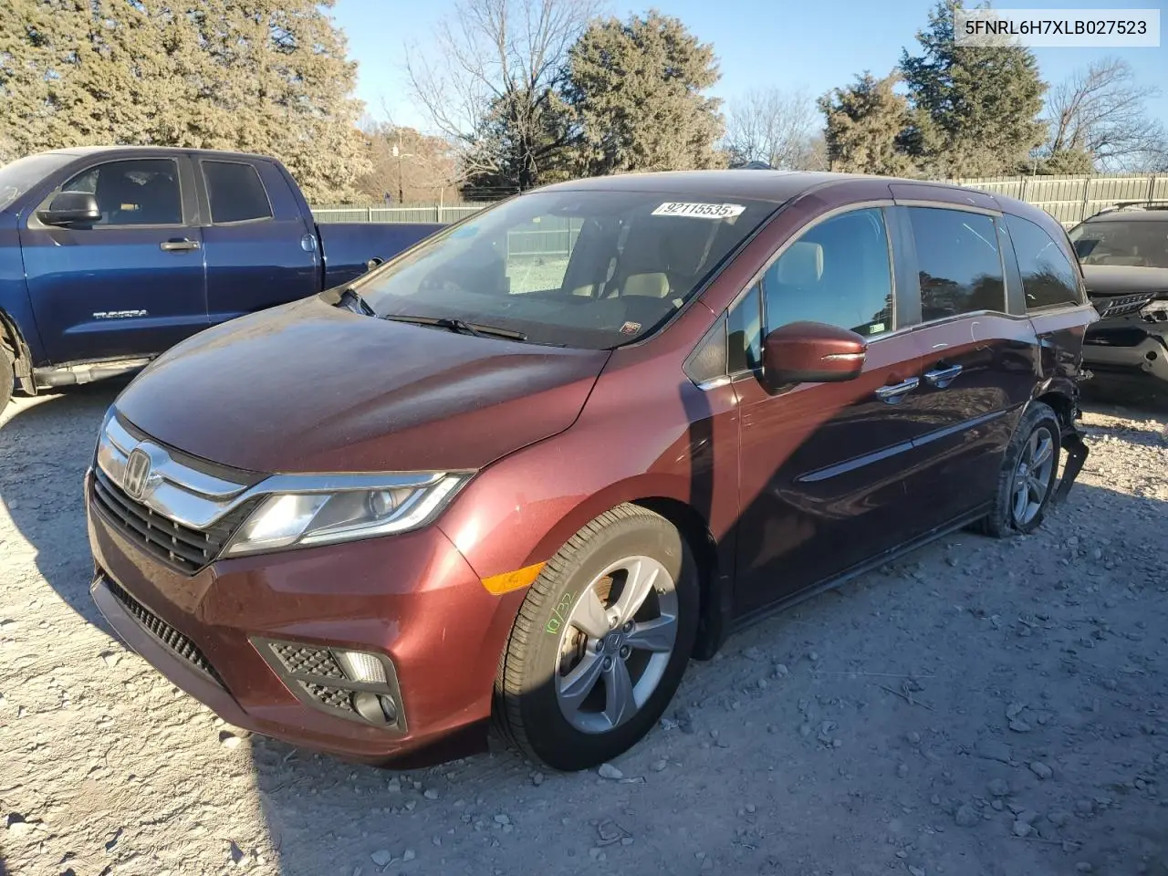 5FNRL6H7XLB027523 2020 Honda Odyssey Exl