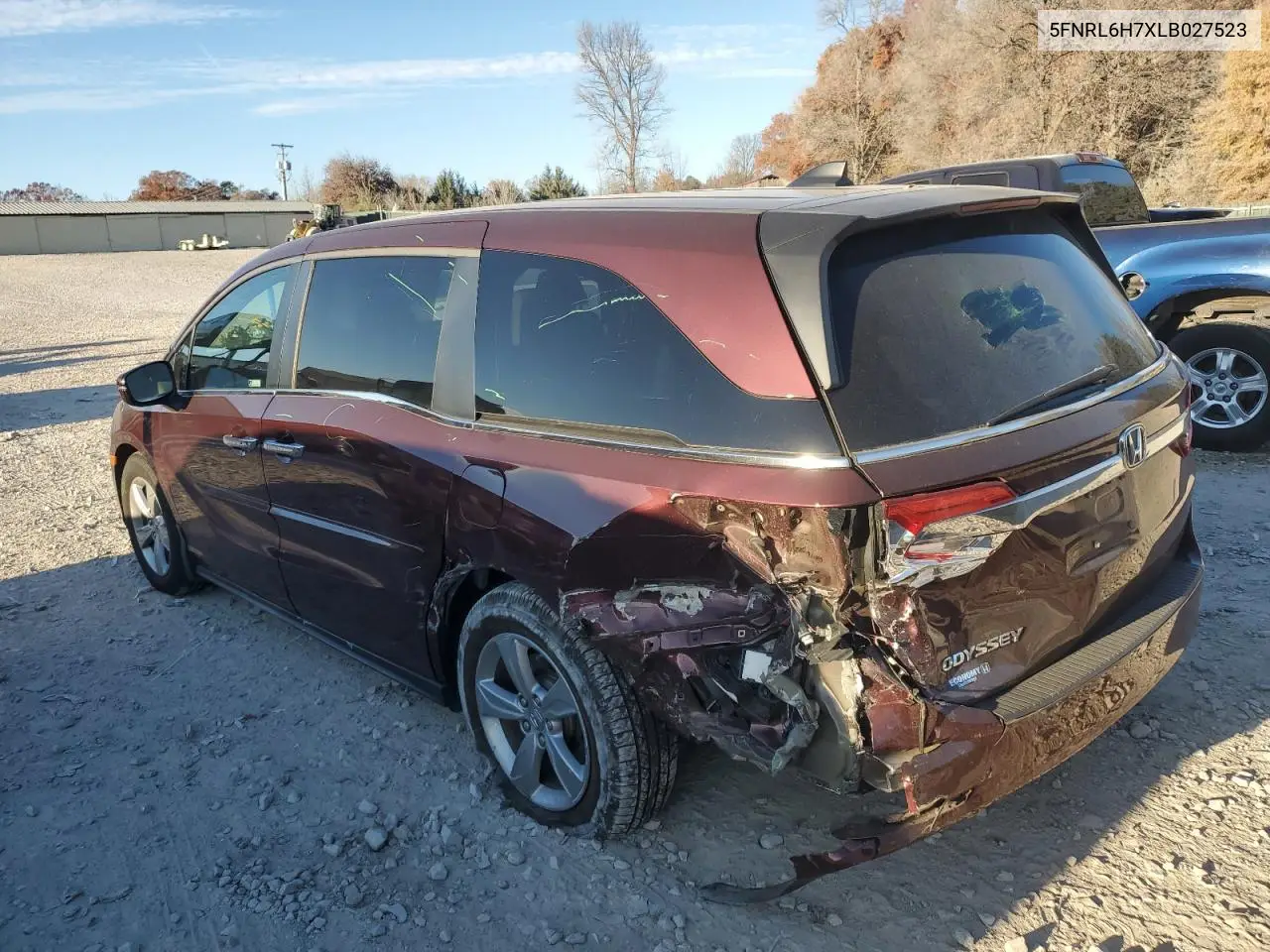 5FNRL6H7XLB027523 2020 Honda Odyssey Exl