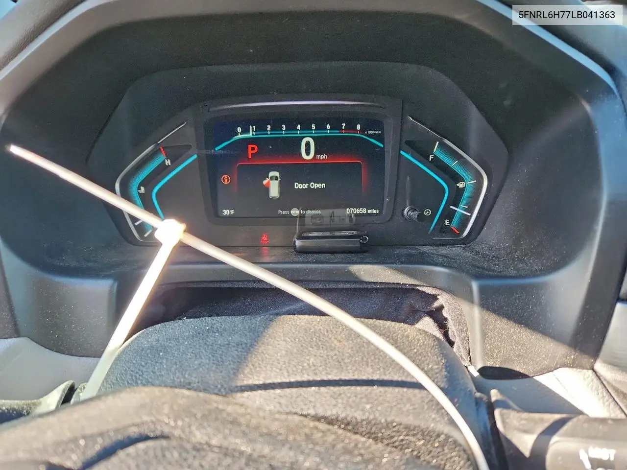 5FNRL6H77LB041363 2020 Honda Odyssey Exl
